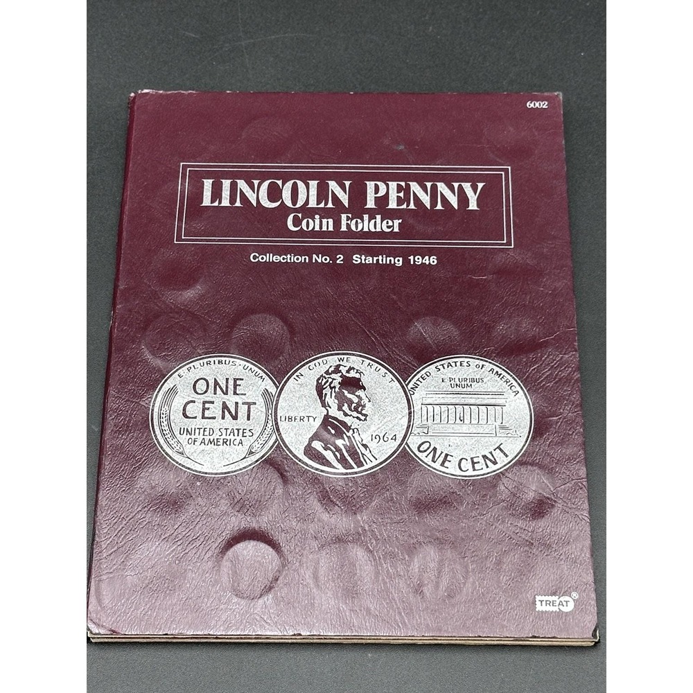 61 Lincoln Wheat Memorial Pennies Coin Collection Folder 1946 & Up US Cents